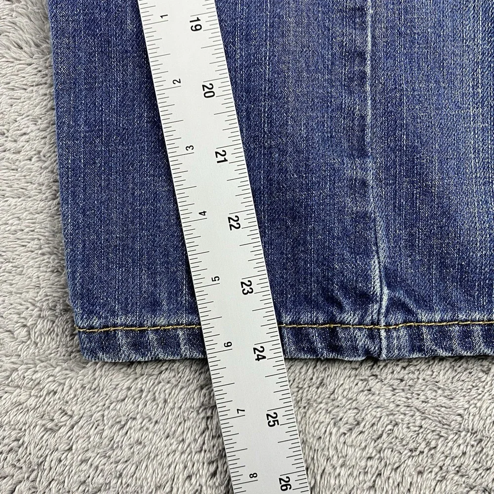 Levis 569 Loose Straight Jeans Youth 10 Slim 23x25 Blue Mid Rise Medium Wash VTG